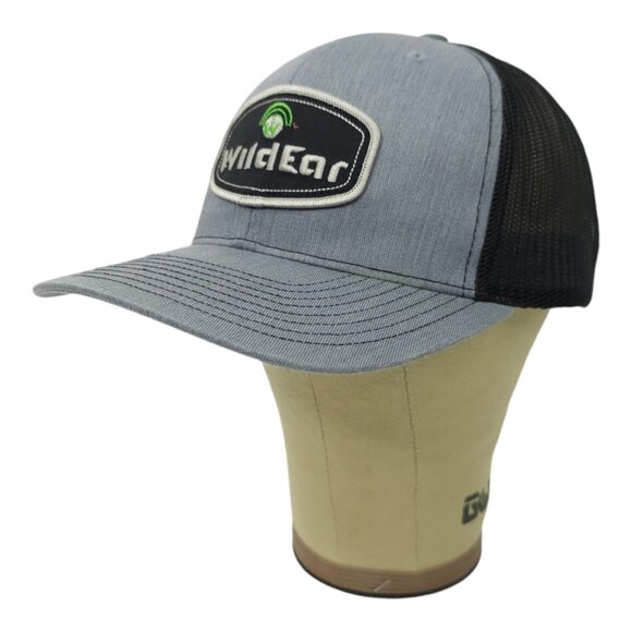 WildEar Patch Snapback Cap Back Mesh Trucker Baseball Hunter Protection Hat Gray - Picture 2 of 13